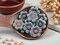 *12* 14mm Matte Opaque Dark Turquoise Sliperit Wildflower Beads